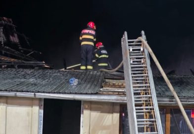 Incendiu puternic la o locuință din Movila Oii. Intervenție de amploare a pompierilor buzoieni