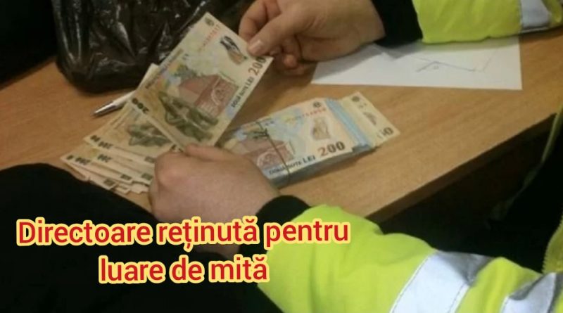 Directoare de școală din Cilibia, prinsă în flagrant cu 10.000 de lei mită – arestată la domiciliu