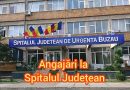 Spitalul Județean Buzău scoate la concurs 17 posturi. Se fac angajări pe perioadă nedeterminată